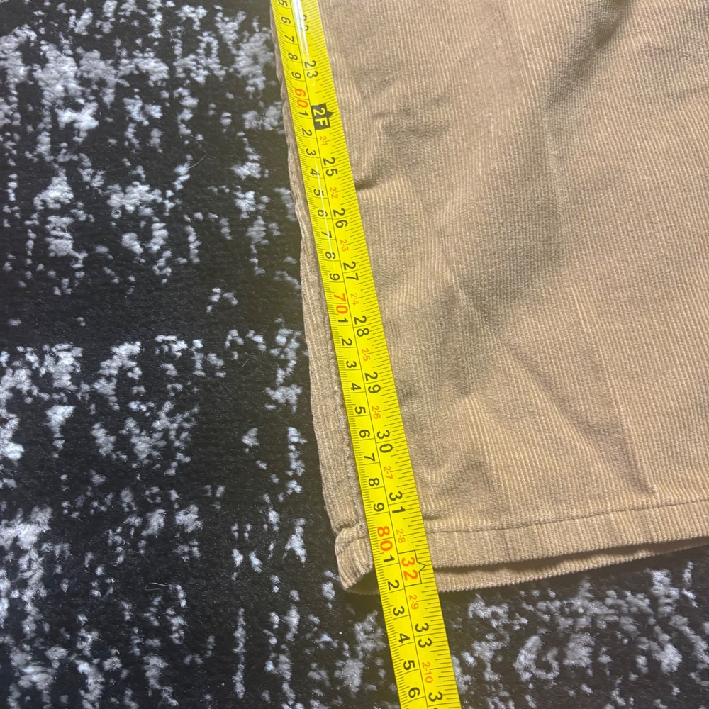 Vintage Gap Carpenter Pants Mens 34x32 Tan Corduroy Y2K Wide Leg Utility - Picture 6 of 8